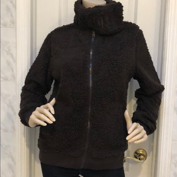 BROWN FLEECE JACKET - Picture 4 of 8